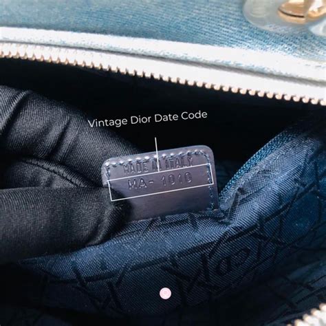 dior handbags date code